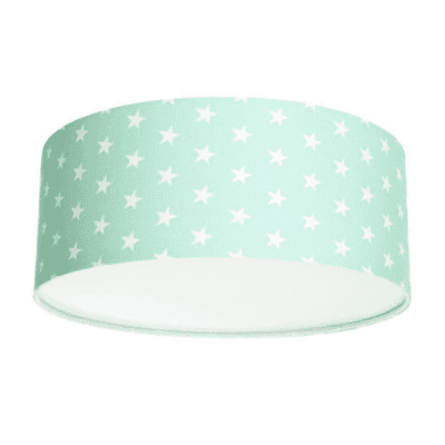 Miętowy plafon do pokoju dziecięcego Tori