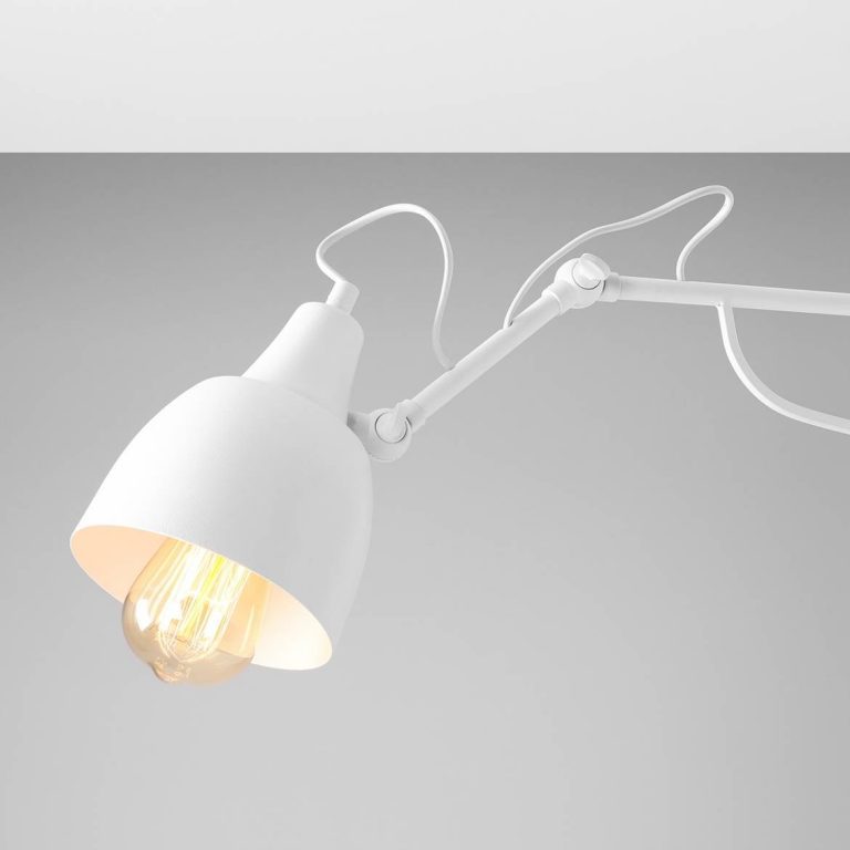 biala-lampa-scienna-metalowa