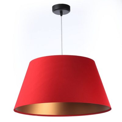 lampa-stozkowa-z-czerwonym-abazurem