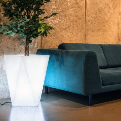 Geometryczna donica LED Vaso