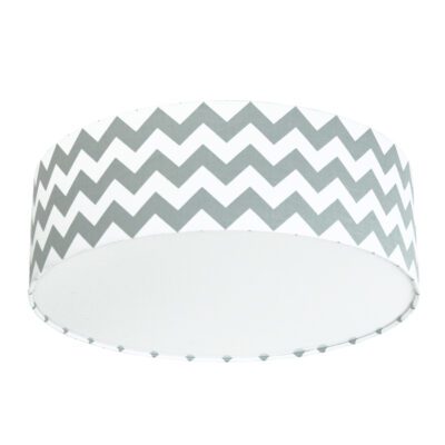 Dziecięca lampa sufitowa w kolorze szarości Chevron