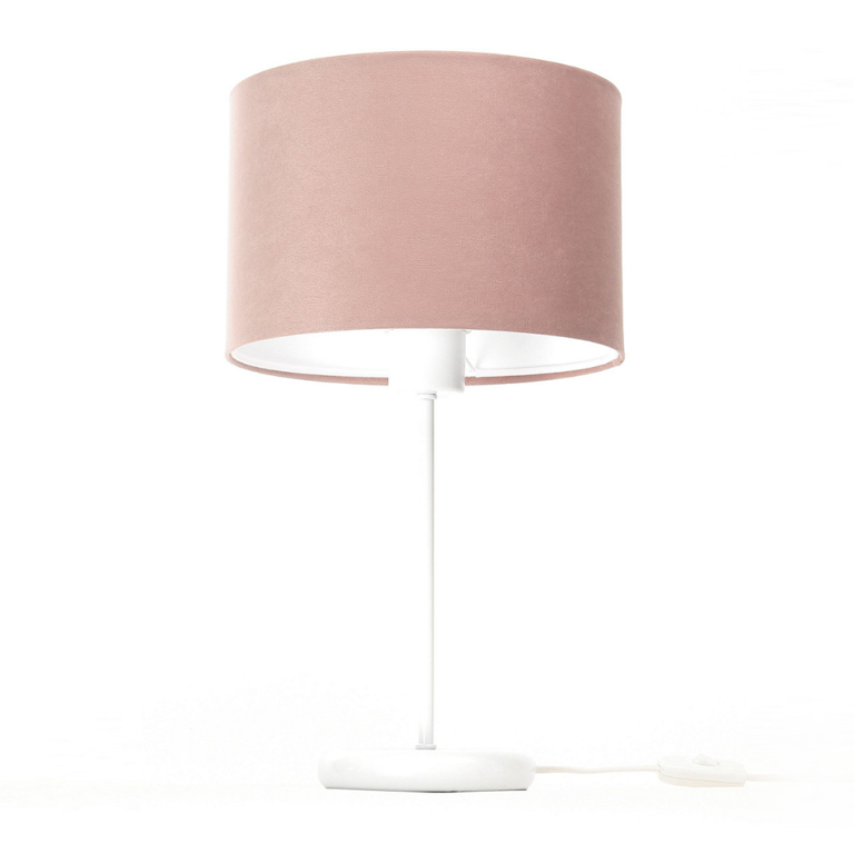 lampka-nocna-z-rozowym-abazurem