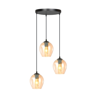 Industrialna lampa wisząca Ava 3 Ring