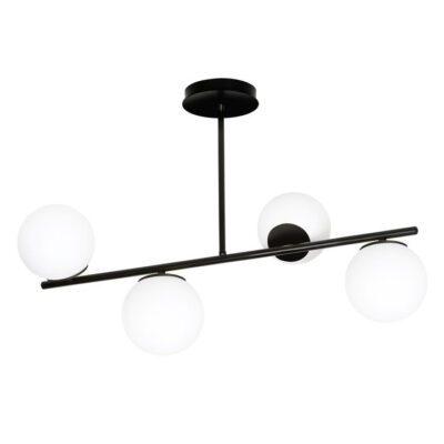 Lampa sufitowa Levi 4 ze szklanymi kloszami