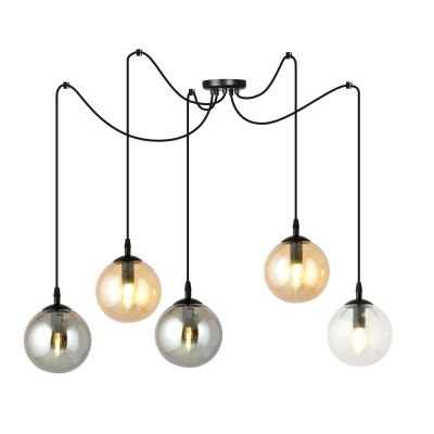 Wisząca lampa Blair 5 Spider w designerskim stylu