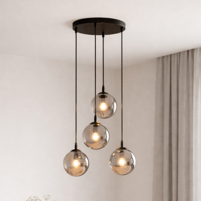 Nowoczesna lampa wisząca Blair 4 Ring z regulacją