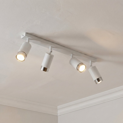 Nowoczesna lampa przysufitowa Astrid 4 w kolorze białym