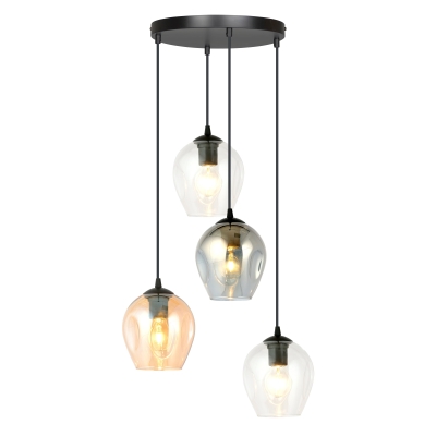 Nowoczesna lampa wisząca Ava 4 Ring mix kolorów