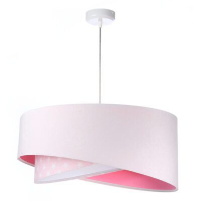 Różowa lampa wisząca do pokoju dziecięcego Luna