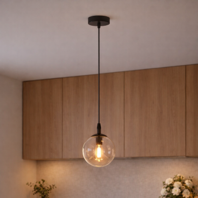 Pojedyncza lampa wisząca Blair w industrialnym stylu