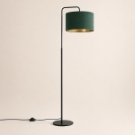 Lampa stojąca Wendy z abażurem ze złotym wnętrzem