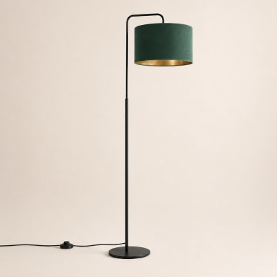 Lampa stojąca Wendy z abażurem ze złotym wnętrzem