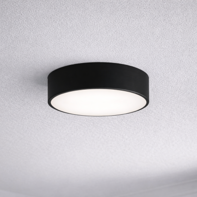 Czarny plafon Newa ⌀ 30 cm