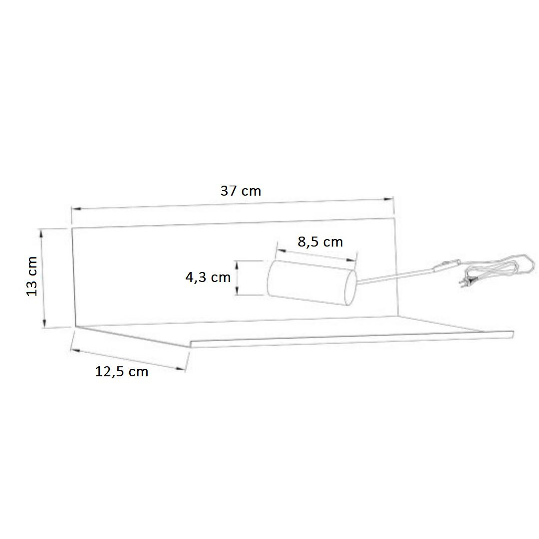 Nowoczesny kinkiet ścienny Sebo w białym kolorze