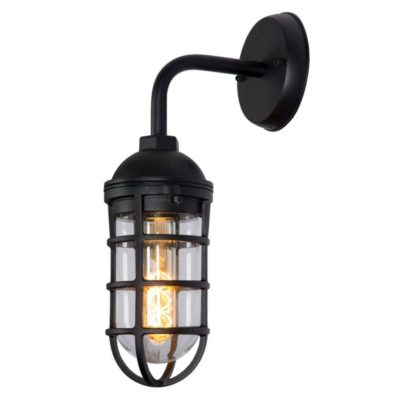 Zewnętrzny kinkiet Limal w industrialnym stylu