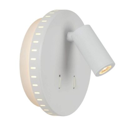 Biała lampa ścienna Bentjer LED w nowoczesnym stylu