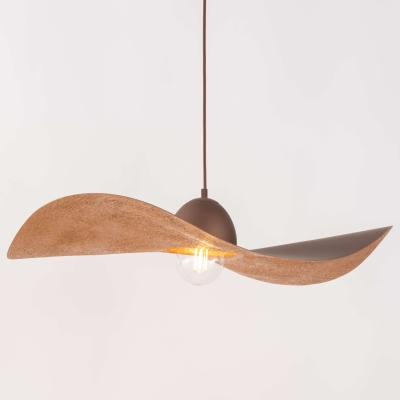 Nowoczesny zwis Chapeau w brązowym kolorze