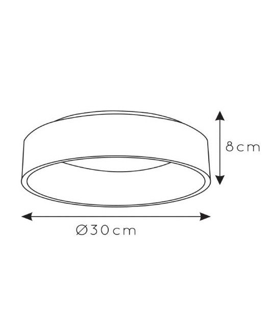 Czarny plafon sufitowy LED Talowe XS