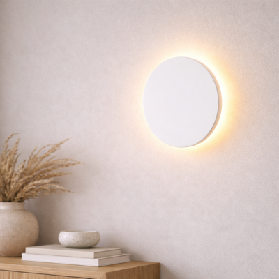 Nowoczesny kinkiet w białym kolorze Eklyps LED M