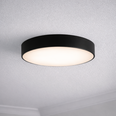 Czarny plafon Newa ⌀ 50 cm