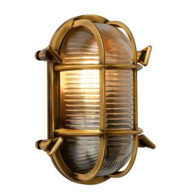 Zewnętrzna lampa elewacyjna Dudley B z transparentnym kloszem