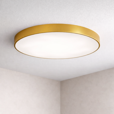 Plafon sufitowy Newa ⌀ 80 cm w złotym kolorze