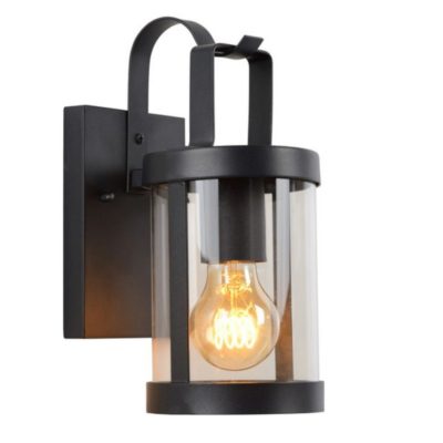 Zewnętrzna metalowa lampa ścienna Lindelo