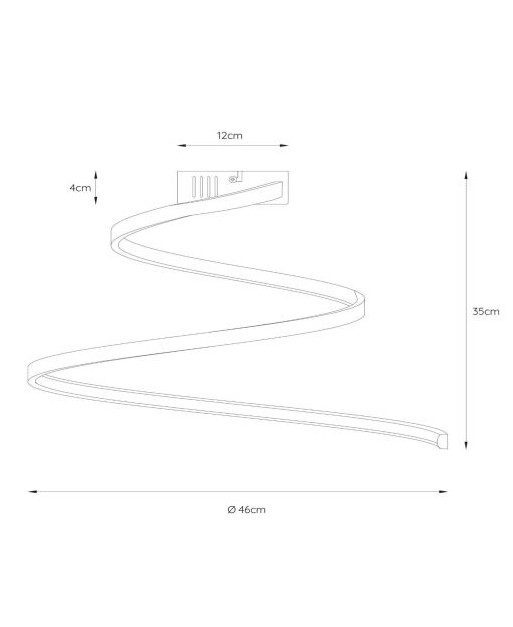 Nowoczesna lampa sufitowa LED Maxence