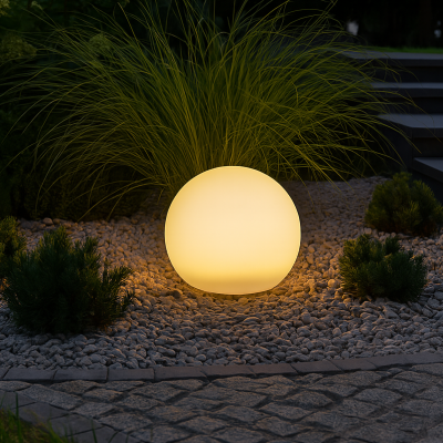 Lampa dogruntowa Melo-Solar S w kształcie kuli