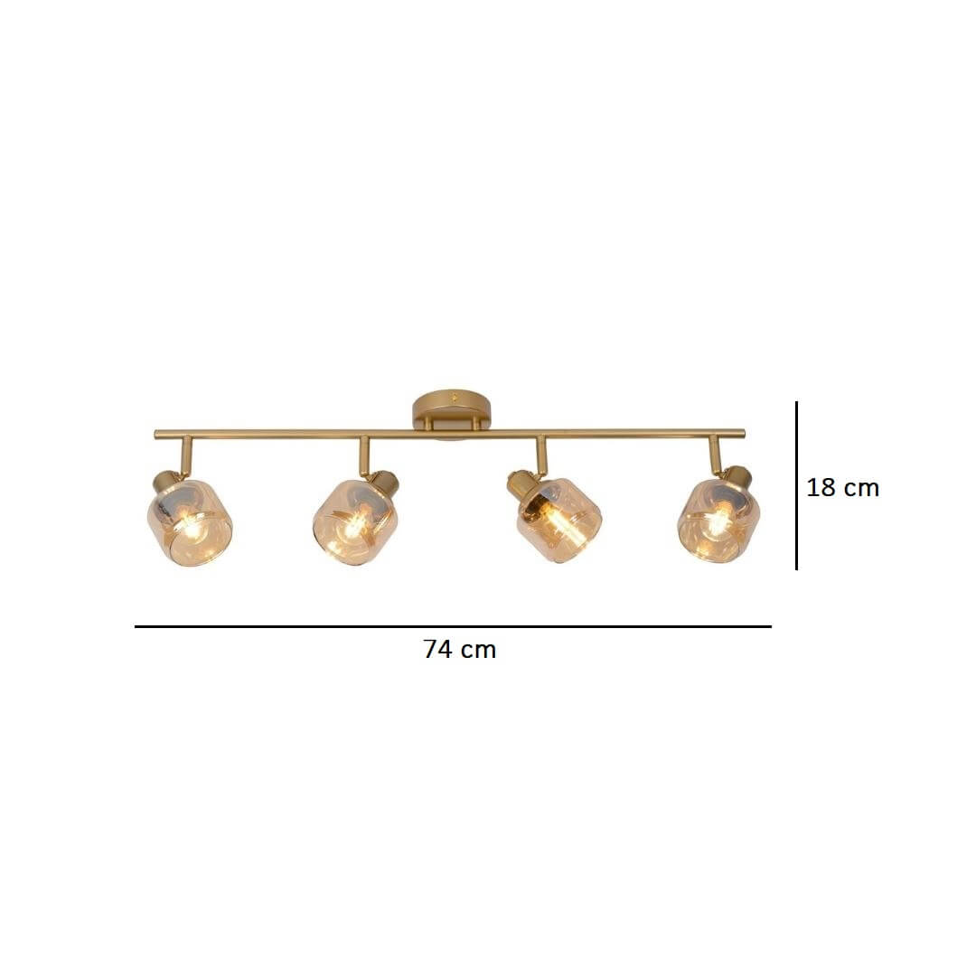 Nowoczesna lampa sufitowa w złotym kolorze Bjorn 4
