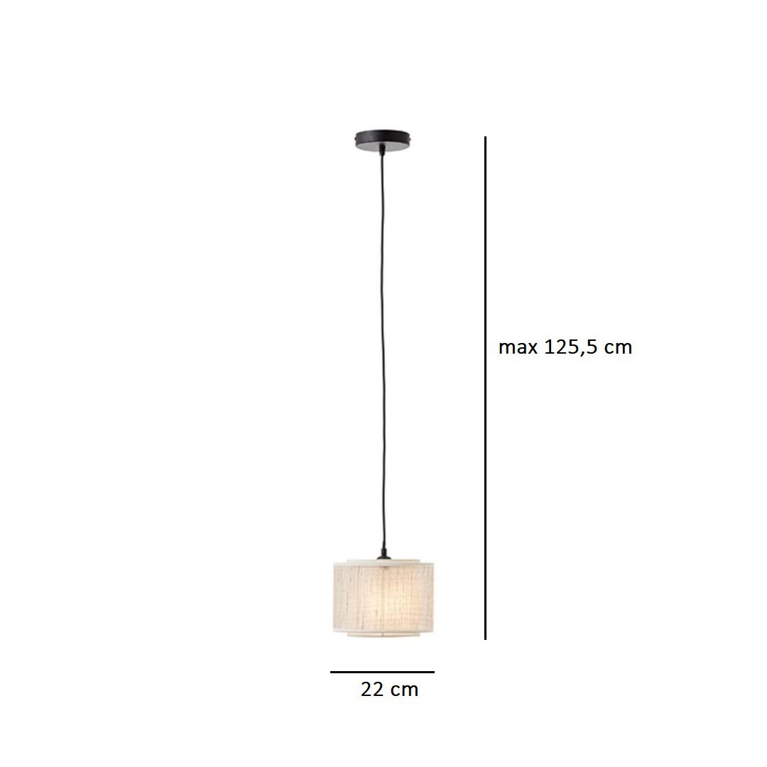 Pojedyncza lampa wisząca Odar w stylu boho