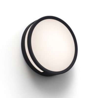 Zewnętrzny plafon sufitowy Rola o czarnej oprawie