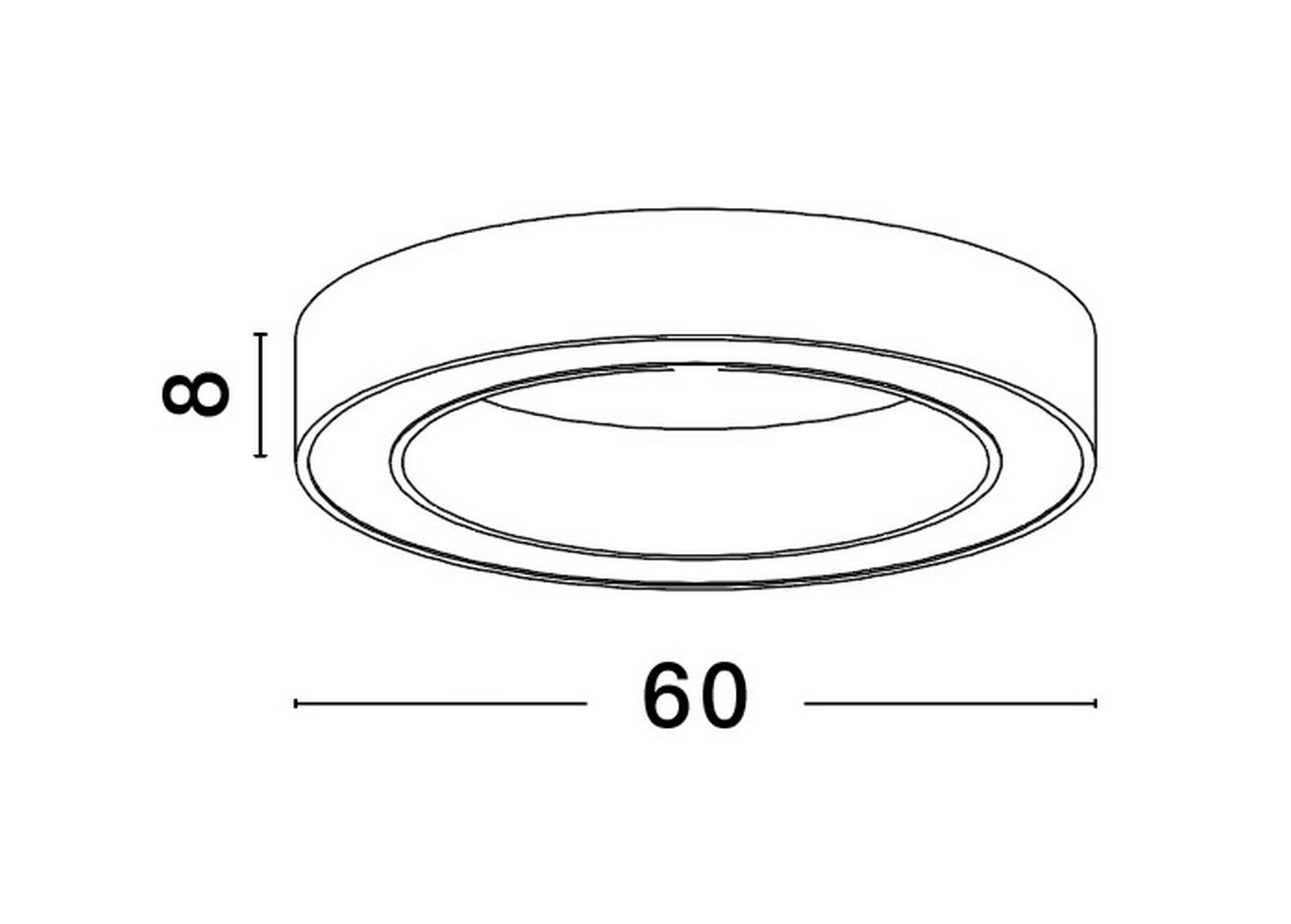 Czarna plafoniera Claro S o matowym wykończeniu
