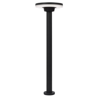 Czarny słupek ogrodowy Monteria w minimalistycznym stylu