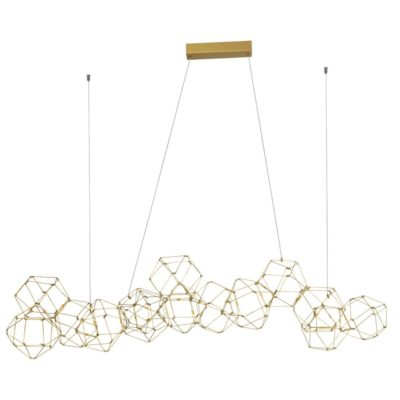 Designerska lampa wisząca Asis M o geometrycznej formie