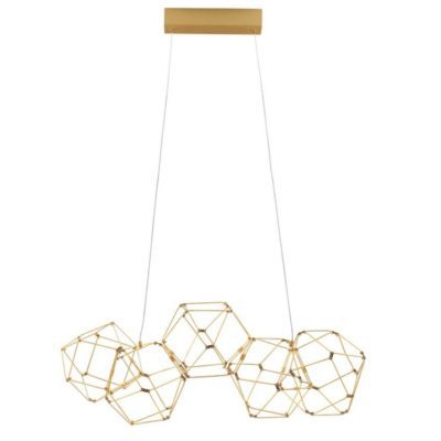 Oryginalna lampa wisząca Asis z geometrycznym wzorem