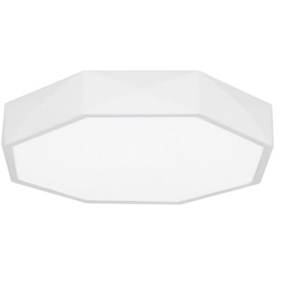 Geometryczny plafon w białym kolorze Angol