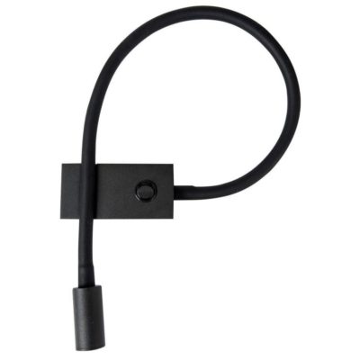 Czarny kinkiet ścienny Anatuya o prostej formie