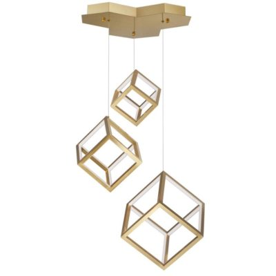 Geometryczna lampa wisząca 3D Pola