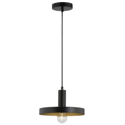 Pojedynczy zwis ze złotym wnętrzem klosza Cuenca