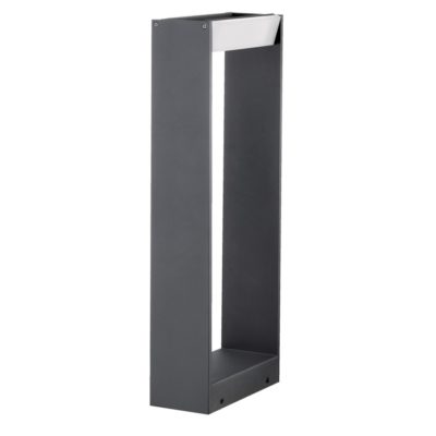 Szara ogrodowa lampa stojąca Monteros