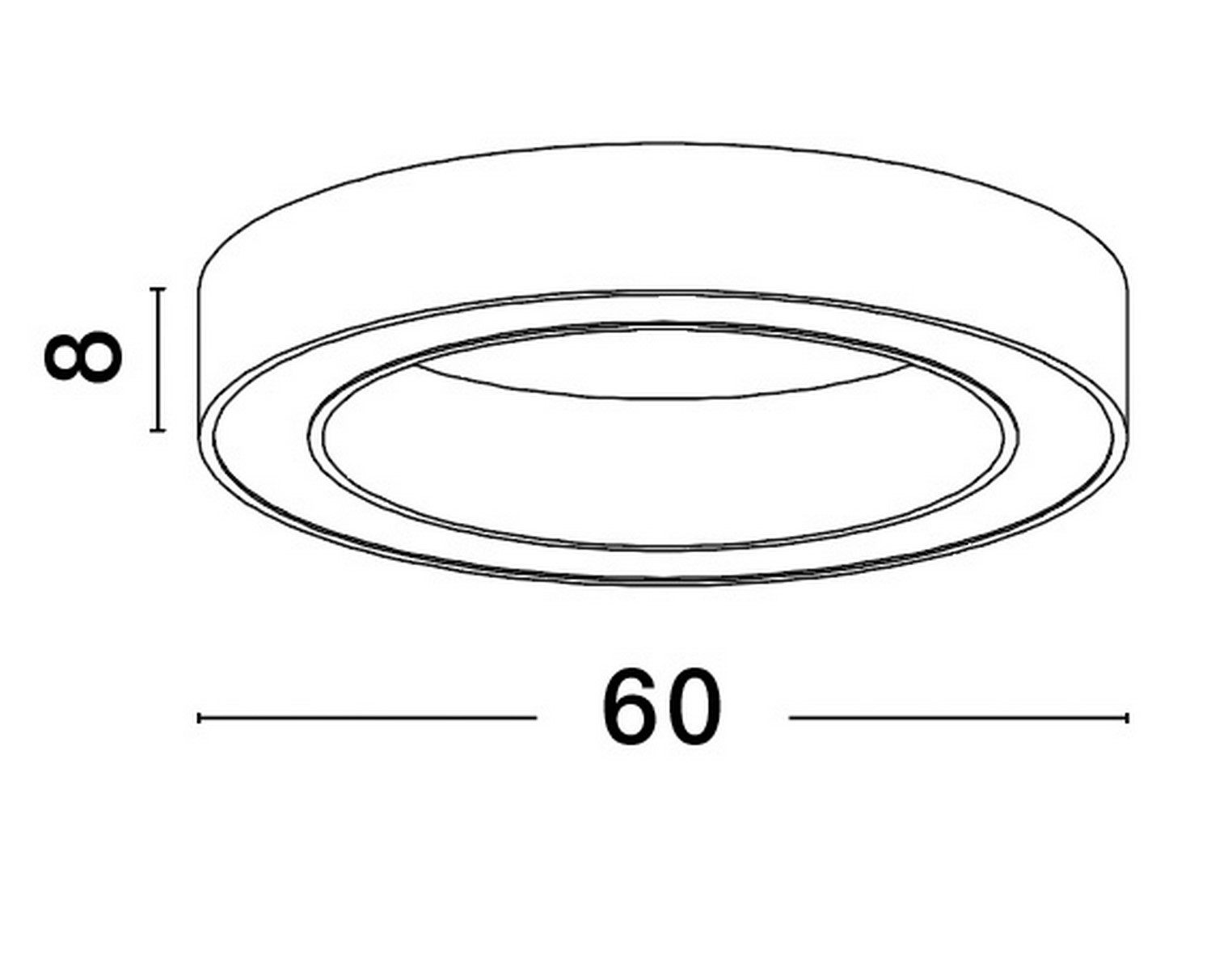 Złota plafoniera Claro S z regulowaną barwą światła LED