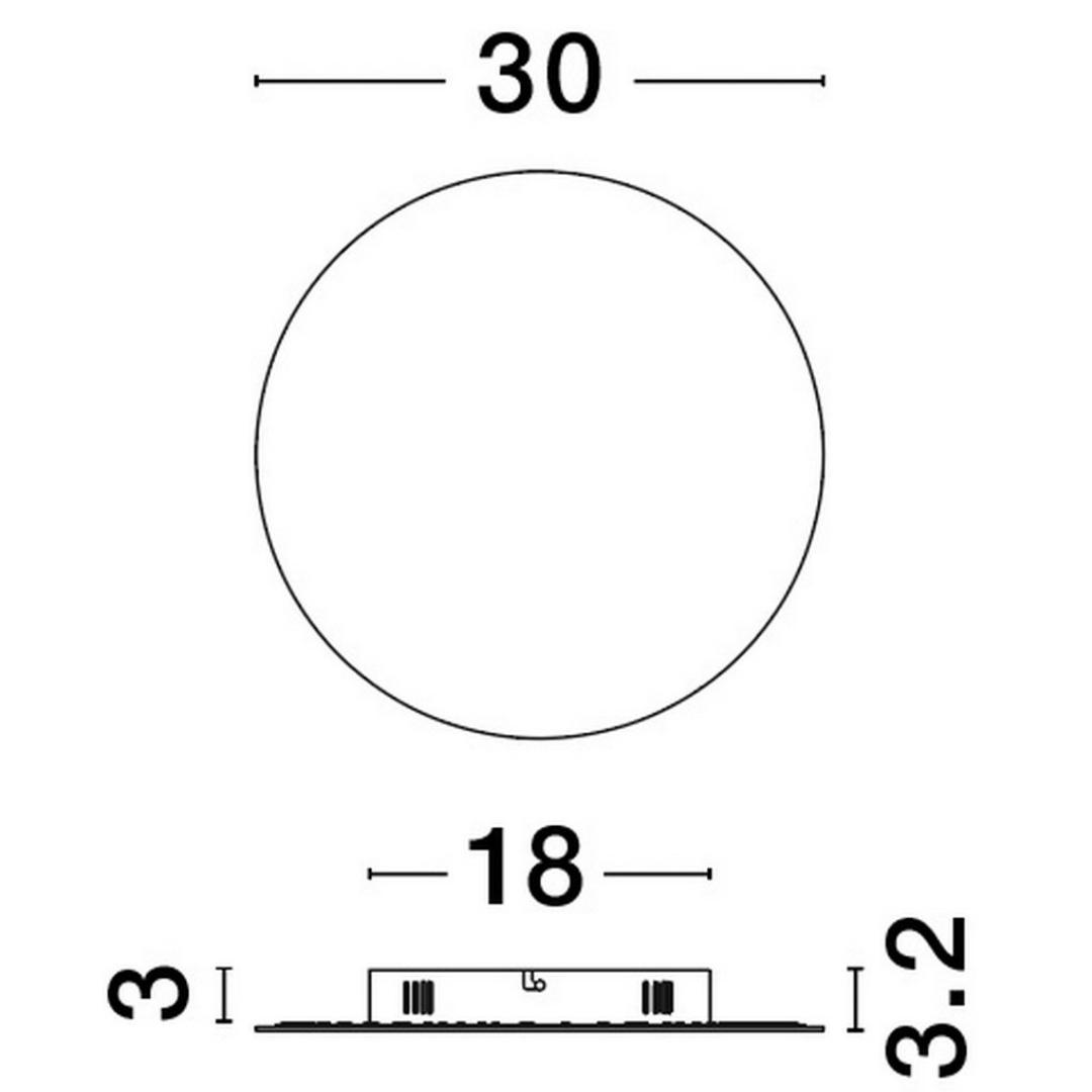 Złota lampa ścienna Chica M o prostym designie