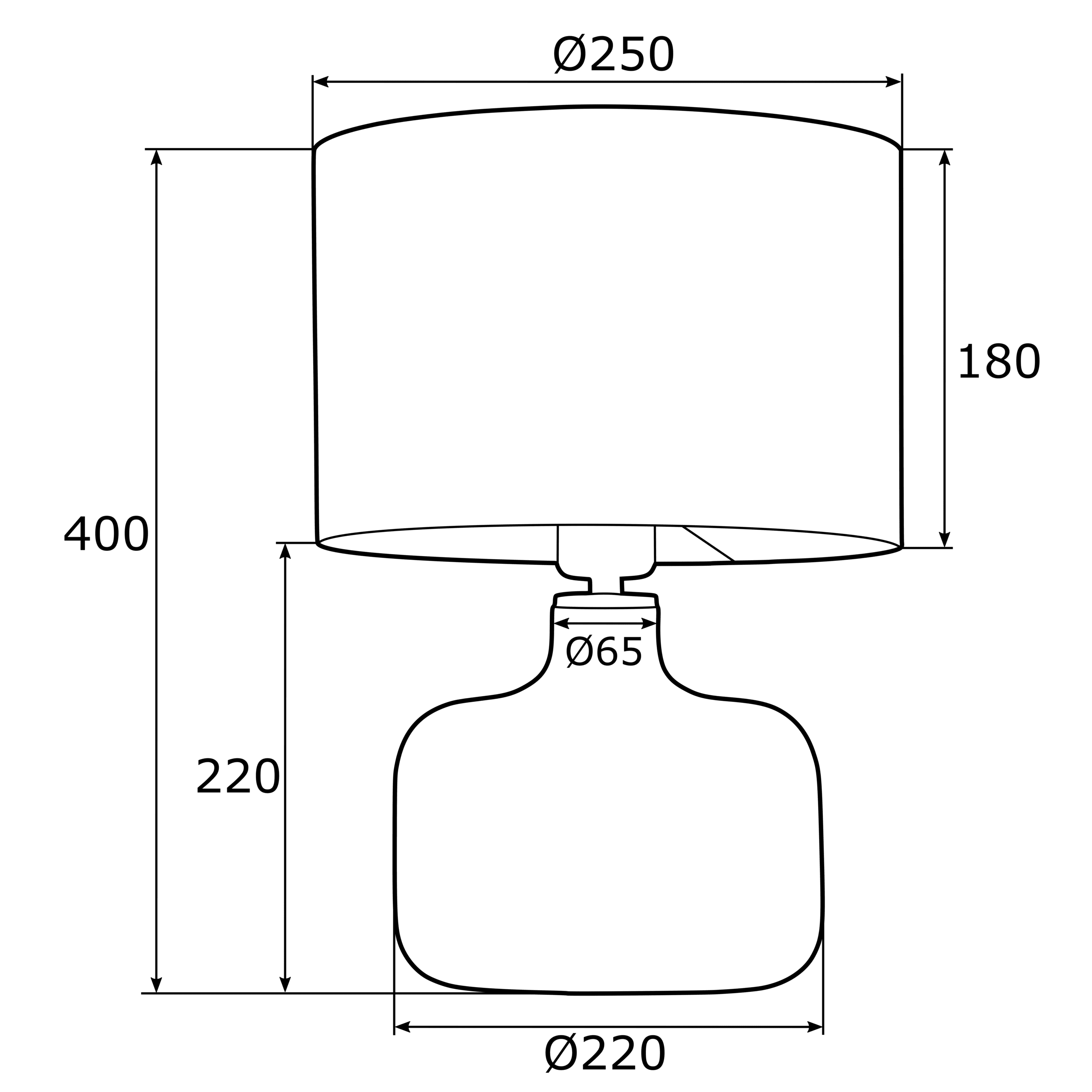 Elegancka szara lampa stołowa Beja B