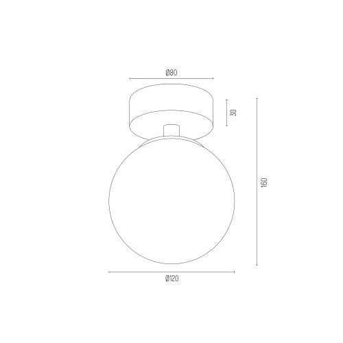 Lampa sufitowa o minimalistycznej formie Flavio