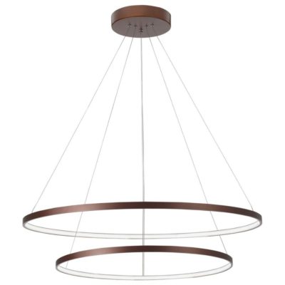 Pierścieniowa lampa wisząca Banda 2 w brązowym kolorze