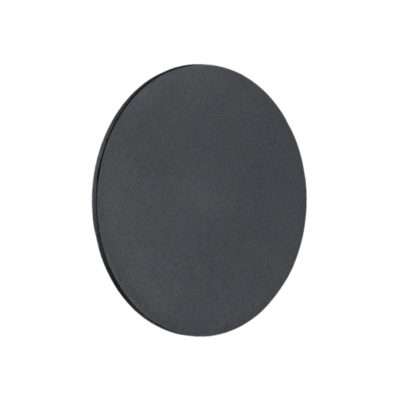 Okrągła czarna lampa ścienna Oregon M