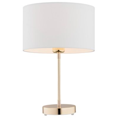Klasyczna lampa stołowa ze złotą podstawą Karin