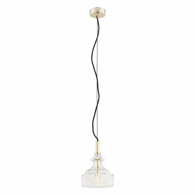 Lampa wisząca z kloszem z kryształowego szkła Cruz