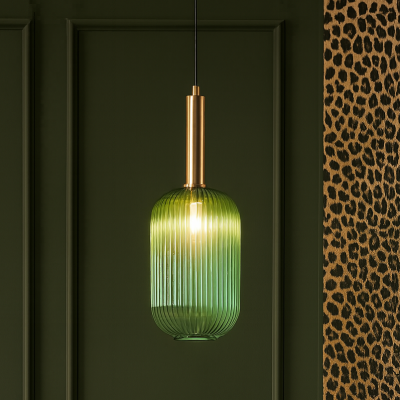 Nietypowy zwis ze szklanym kloszem Maloto Narrow